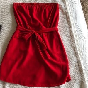 Express strapless dress
